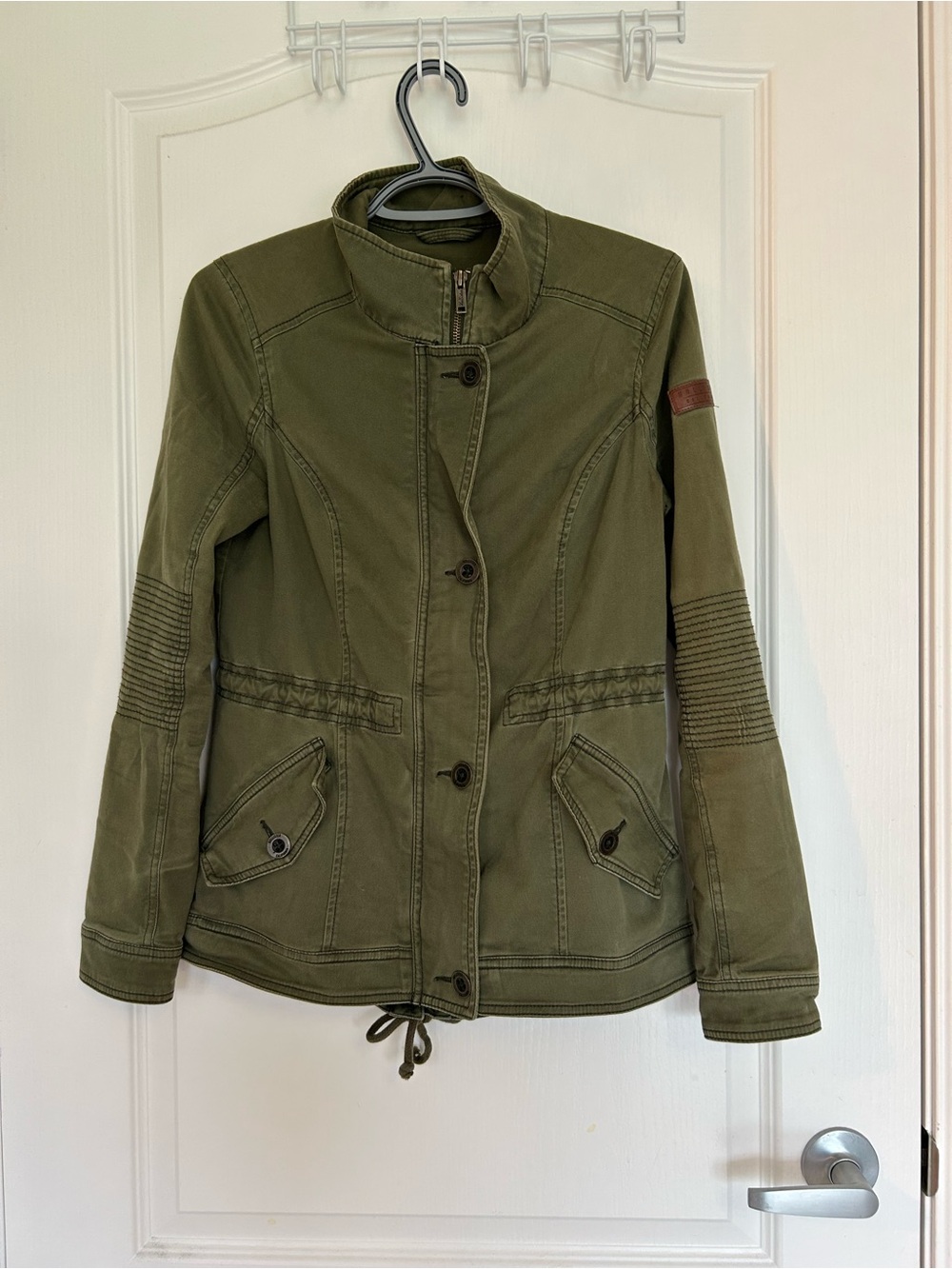 Hollister Olive Green Military-Style Utility Jacket